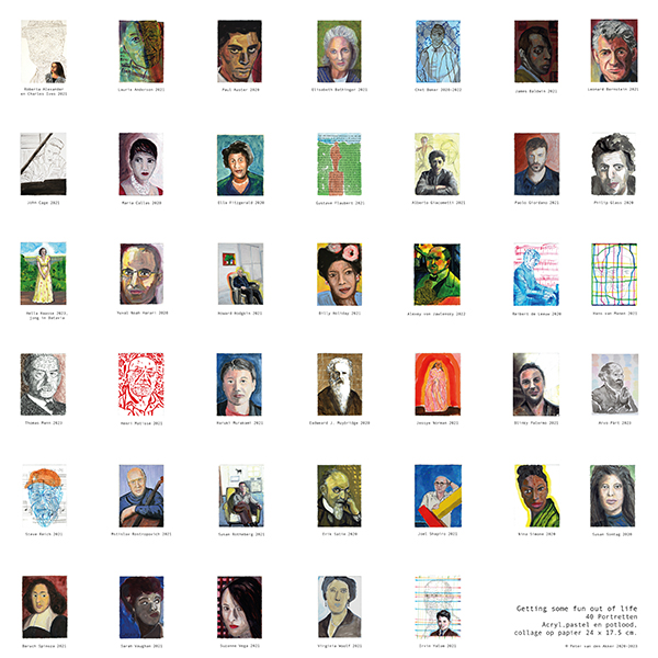 40 portretten op papier
